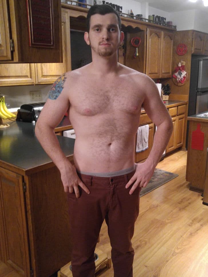Nathan Boston before his health transformation